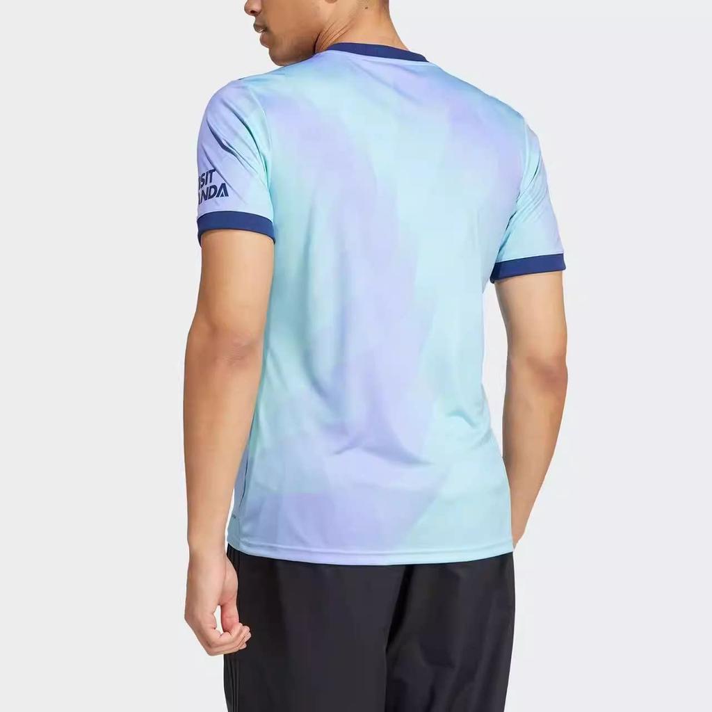 Adidas Originals 24/25 Third Jersey ARSENAL Series Round-neck Casual Short-sleeved Retro Football Jersey for Men - Blue