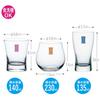 Toyo Sasaki Glass Cold Sake Glasses for Tasting and Made in Dishwasher Sake Perfect for Respect for the Aged Wooden Comparison, 12-Piece Set, Japan,
