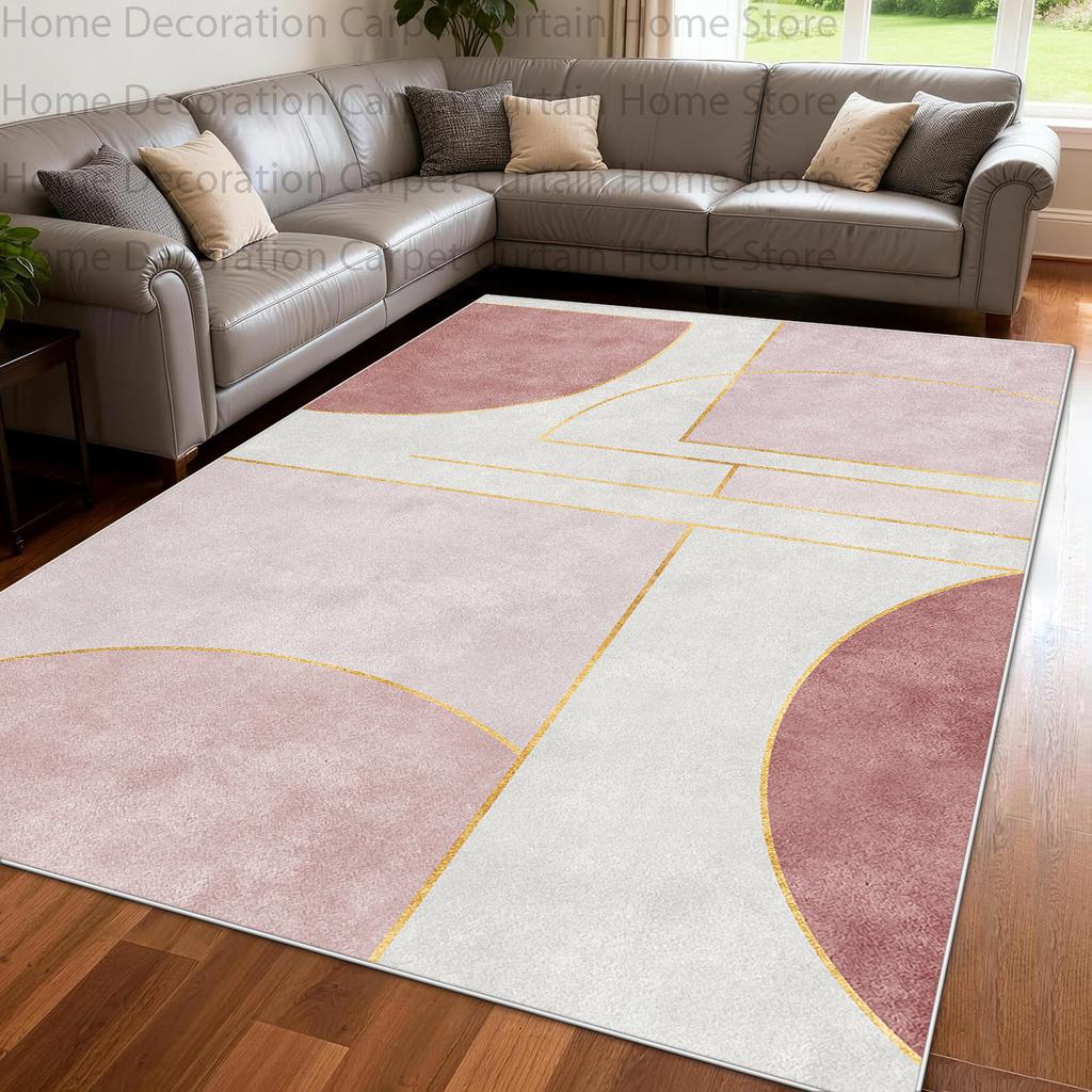 Nordic Abstract Geometric Line Modern Carpets Living Room Home Decor Large Area Rug Bedroom Washable Non-Slip Lounge Floor Mat
