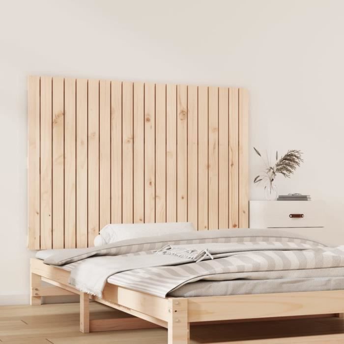 824888 vidaXL Tête de lit murale 127,5x3x90 cm Bois massif de pin