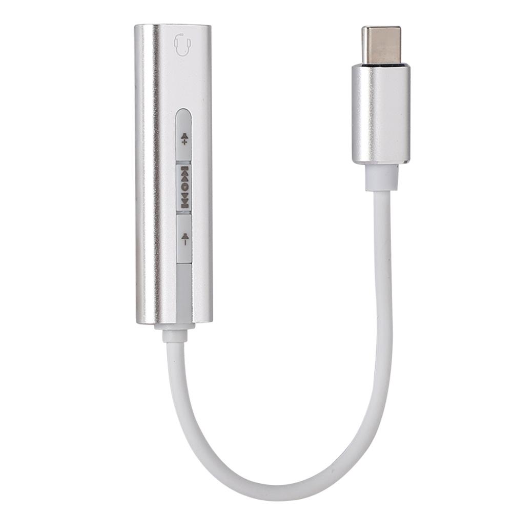 

External Type C to 3.5mm Female Stereo Sound Card for Windows 98SE ME 2000 XP Server 2003 серебряный