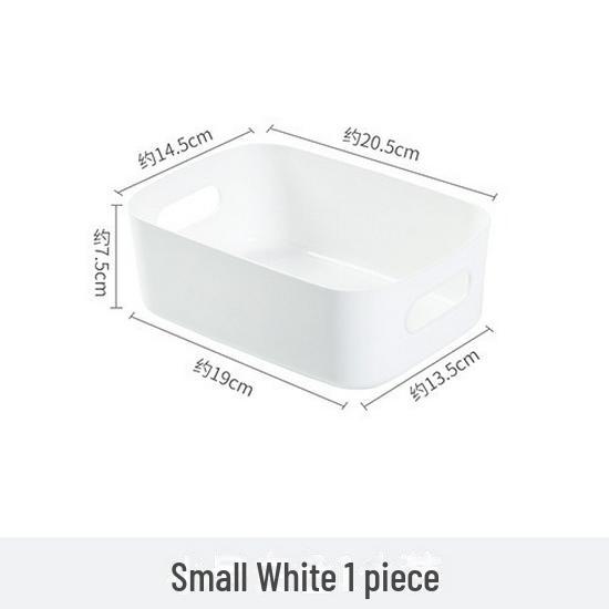 Pudełko do przechowywania w gospodarstwie domowym o dużej pojemności: Przenośny plastikowy organizer na biurko, kosmetyki, do sypialni lub na przekąski