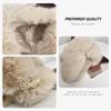 Hairy children's winter leather thickened warm ear protector cold hat cycling bag head cold snow hat