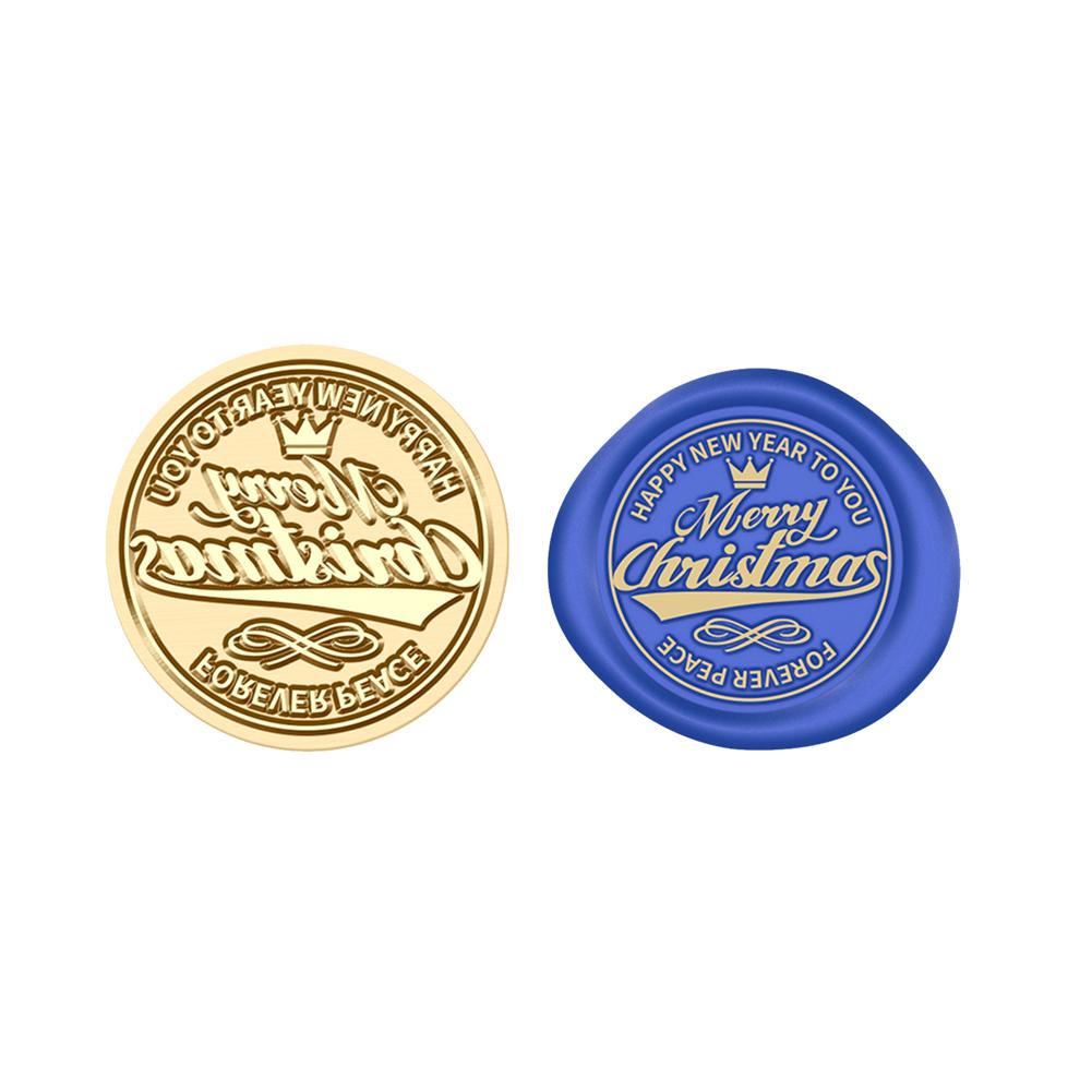 Wachssiegel Stempel Weihnachtsmuster Wachssiegelstempel Weihnachten Retro Vintage Siegelstempel Holzgriff für DIY Umschlag Papier Karte Scrapbooking