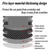8PCS Carbon Fiber Pattern Car Door Bowl Protective Stickers Door Handle Anti-Scratch Stickers Drop Glue Anti-Collision Strips Pa