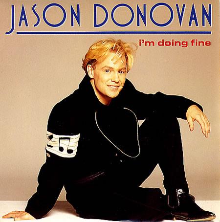 

12inch Record JASON DONOVAN - I m Doing Fine PWLT69 PWL Records 1990 UK Pop Used