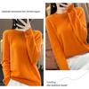 Women's Cashmere Hollow-Out Round Neck Knitted Wool Pullover Sweater