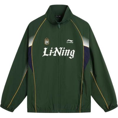 Li Ning Sport Lifestyle Serie Casual Kleurblok Letter Opstaande Kraag Rits Comfortabel Veelzijdig Windjack Unisex Bovenkleding AFDVE97-3