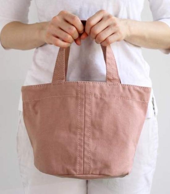 

Atelier Nui Indian Cotton Canvas Tote Bag, Pale Rose, 312033-13 (Pale Rose, Small)