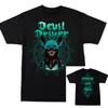 Maglietta Devildriver Strike and Kill T-shirt Grafica in Cotone Unisex Unisex Estiva Streetwear