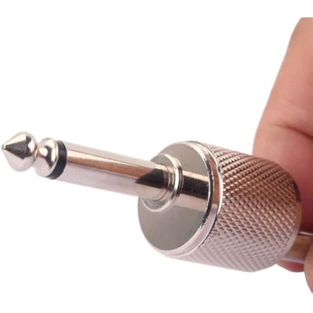 NUOLUX Guitar Pedal Effect Plug Coupling Connector, 3.43 Inch, Silver, Compact Design, Compatible...