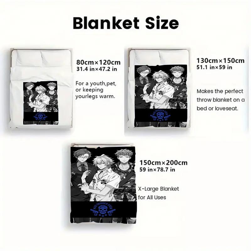 Hypnosis Mic 2D Flat Pattern Flannel Blanket High quality All Seasons Warmth and Comfort Perfect for Christmas Gifts.NMT0928248