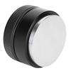 Höhenverstellbarer Edelstahl Kaffee Tamper Verteiler Stampfwerkzeug für Zuhause Büro 58mm Schwarz Flacher Boden