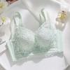 Autumn and Winter New Lace Without Steel Ring Adjustment Bra Cover Gathered Anti-sagging Thick Cup