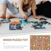 1pc Wooden Arabic Alphabet Puzzle Toys Childrens Montessori Preschool Education Arabic Learning Hand Grip Puzzle Game Kids Toy