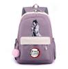 Anime Demon Slayer Printed Backpack for Teenger Student Large Capacity Waterproof Schoolbag Bookbag Women Travel Bag Gift