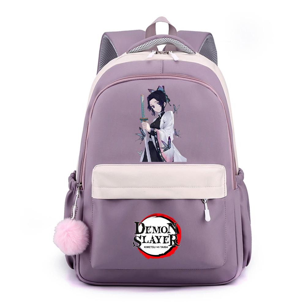 Anime Demon Slayer Printed Backpack for Teenger Student Large Capacity Waterproof Schoolbag Bookbag Women Travel Bag Gift