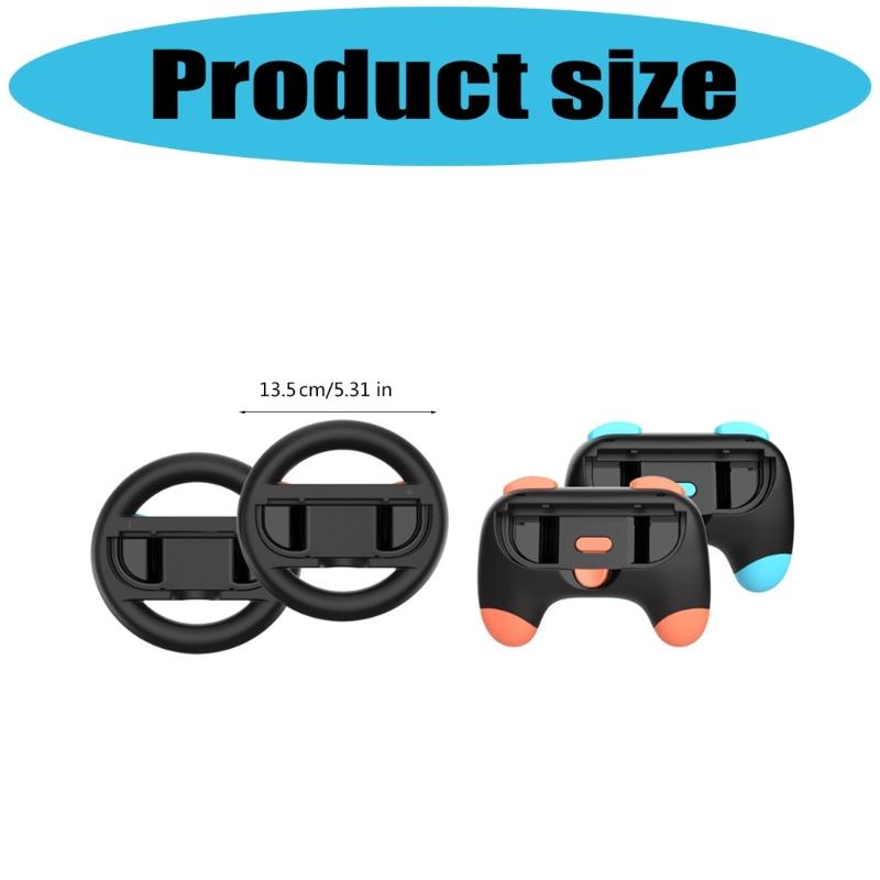 Racing Game Controller Grips Set Ergonomic Handles And Steering Wheel Compatible For NS2 Console