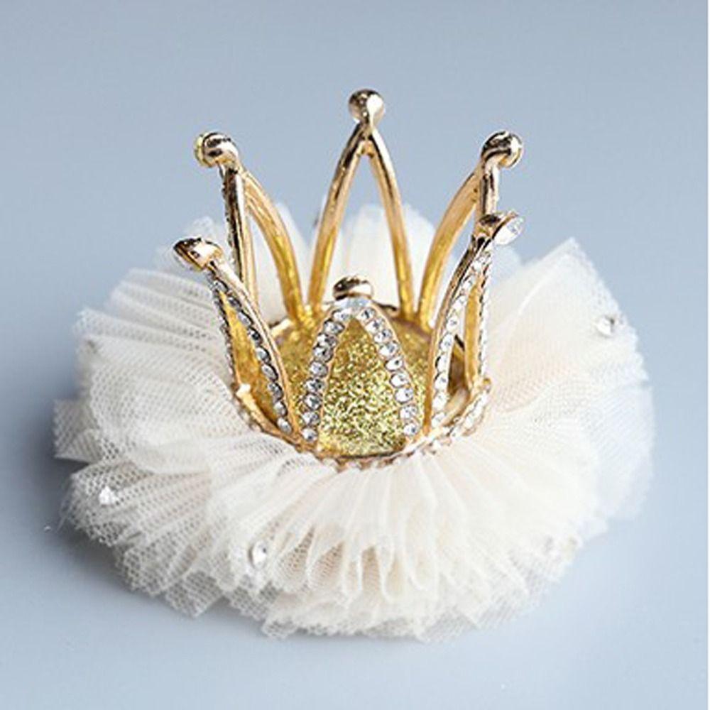 

Сказочный Сладкий Головной Убор Корона Тиара Жемчуг Цинк Цинковый Сплав Аксессуар для Волос Заколка Головной Убор Девочка Заколка для Волос J