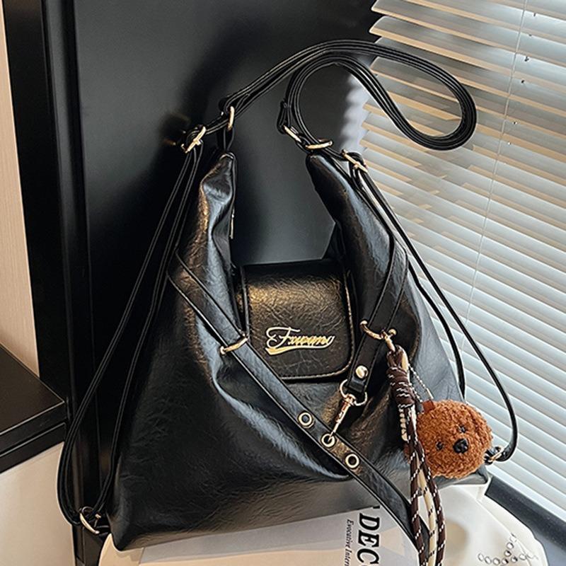 Retro Large-capacity Bag Women's Autumn New Shoulder Bag Multi-functional Messenger Bag Student Commuter Backpack