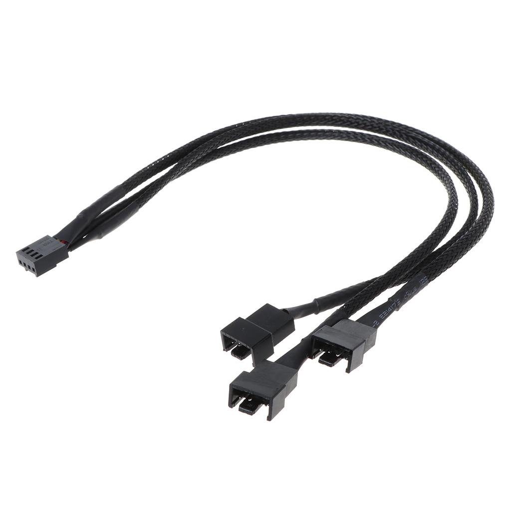 New Arrival Fan 4pin to 3 x 4pin/3pin PWM Extender Cable 4pin to 3 Ways Y Splitter Cable