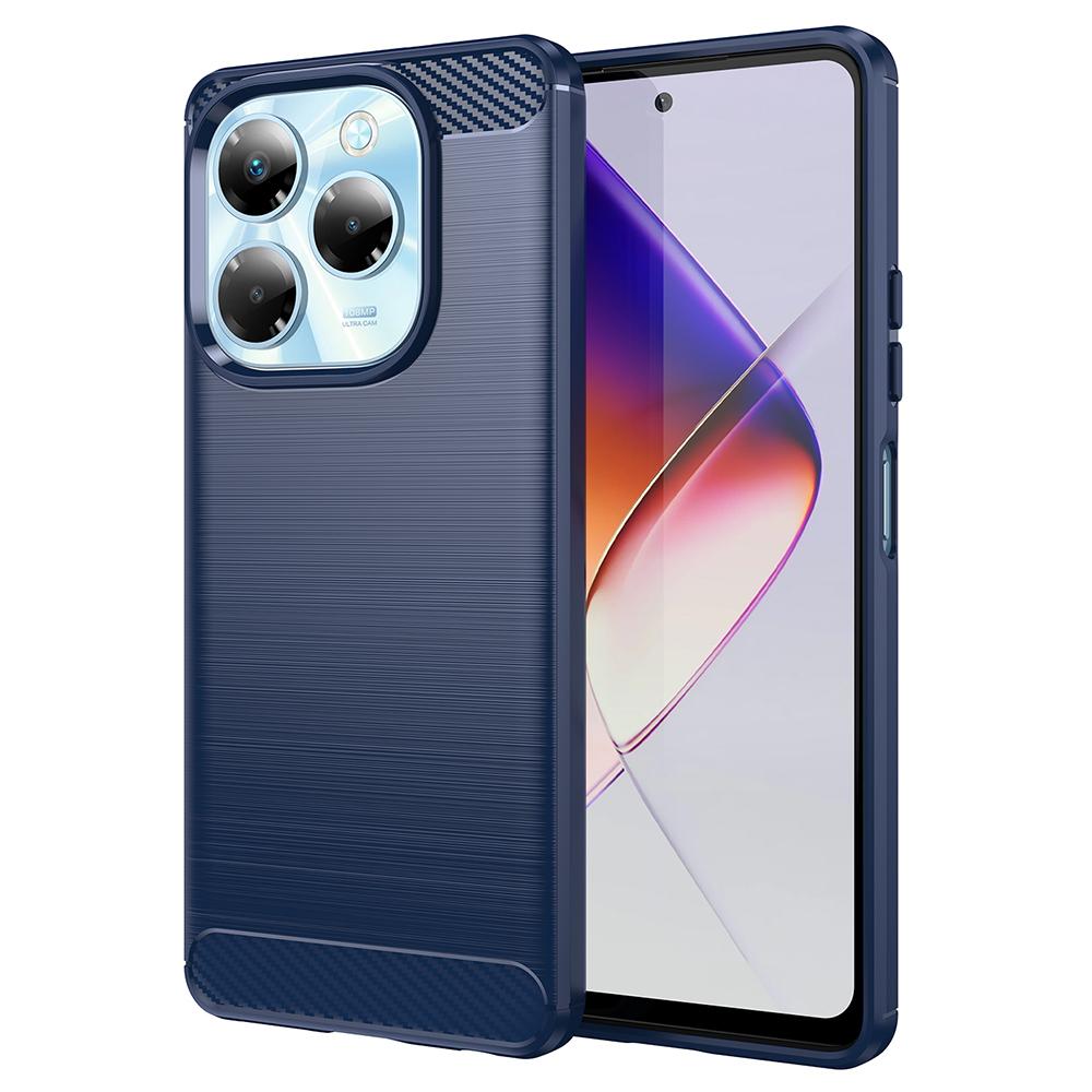 

Чехол для Infinix Note 40X 5G Текстура углеродного волокна Матовая задняя крышка телефона Blue