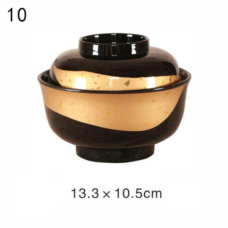 Japanese Style Miso Bowl With Lid Salad Rice Ramen Soup Bowls Udon Bowls Restaurant Ramen Noodles Container Tableware