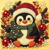 Santa Claus Christmas Rhinestone Painting Art Kit Santa Crystal Painting Set  Beginner Friendly