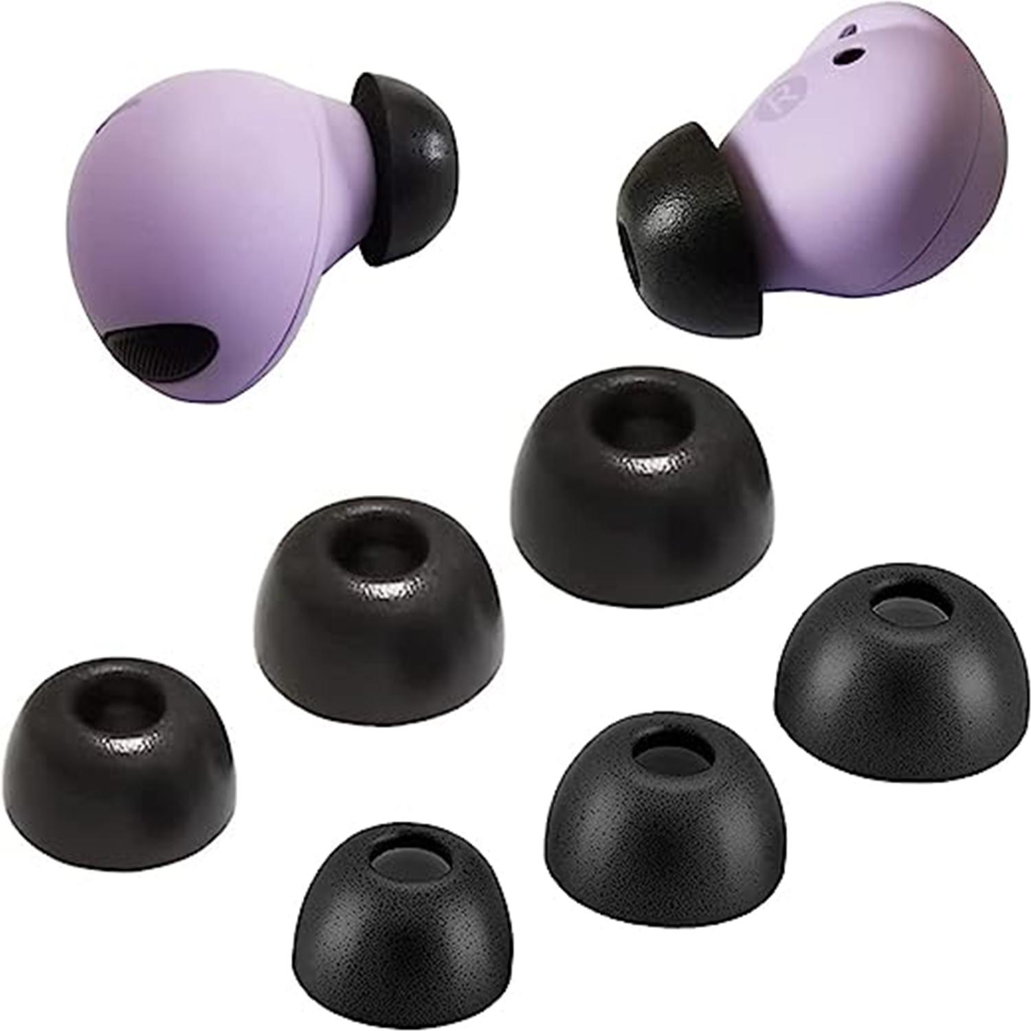 

Изготовлены из пены высокой плотности и поликарбоната. Сменные вкладыши, совместимые со сменными наушниками Galaxy Buds 2 Pro/Galaxy Buds Pro S/M/L. чёрный