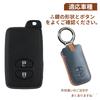 [PIMOHI] Prius Key Case 30 Series Genuine Leather Aqua Key