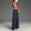 Women's Spring Elastic Waist Straight Leg Casual Pants