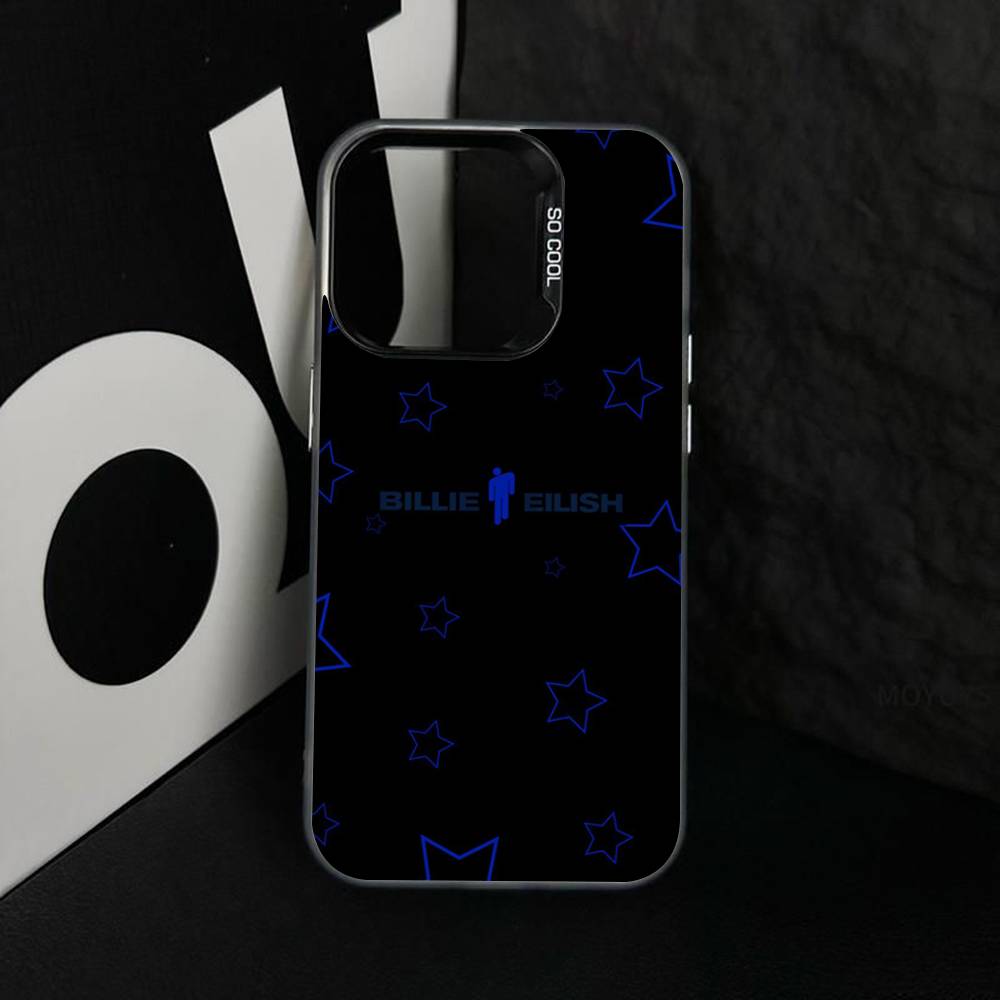 Hit Me B-BillieS Eilish Colorful Phone Case Silver Suitable For iPhone 12 11 13 14 15 16 17 Max Pro Plus X XR XS