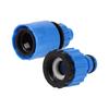 5Pcs Blue Garden Hose Water Quick Connector 1/4" Hose Connector 1/2 To 3/4" Thread Nipple Water Pipe Tap Fittings New