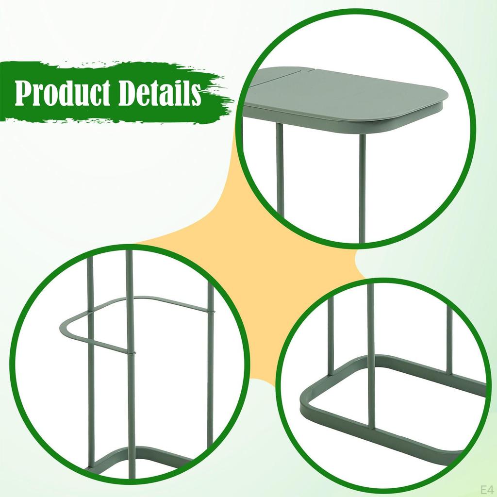 Garbage Bag Holder Organizer, Modern Decorative Outdoor Trash Can, for Recycling,