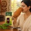 Ayurvedic Vijaysar Herbal Sugar Care Glass 100ML, Lab Certified & Approved by Ayurvedic Doctors, Original Vijaysar Wood Glass for Diabetes, Wooden