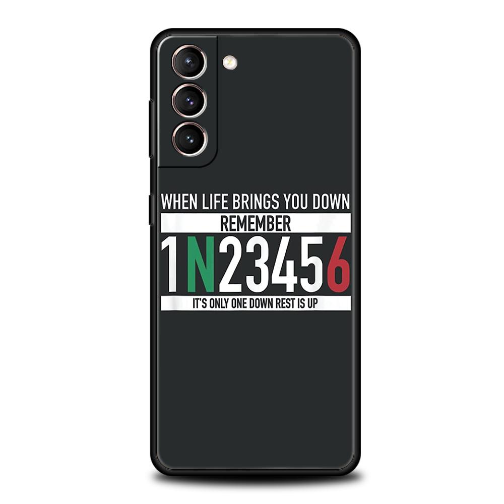 1N23456 Motorcycle Case for Samsung Galaxy S24 S23 S22 S20 S21 FE Ultra S24 S23 S10 S10E S9 S8 Plus 5G Silicone Phone Cover Capa
