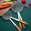 Home Kitchen Fried Food Hotel Restaurant Long Wooden Handle Hot Pot Filter