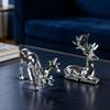 Creative Deer Desktop Ornament Sitting/Standing Position Christmas Deer Statue  Office Desktop