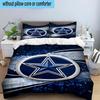 American Football Team 3PCS Bedding Set 2D Printing (Includes 1 Duvet Cover + 2 Pillowcases Coreless), Bedroom decor,Fan Gift