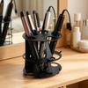 Wall Mounted/Desktop Curling Iron Stand Non-slip Hair Dryer Stand Hair Tool Organizer Bathroom