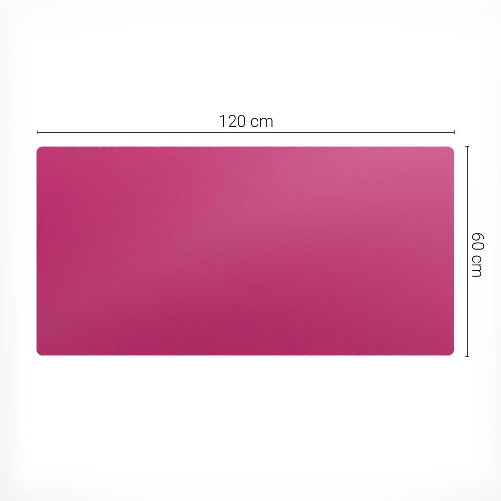 Podkładka Na Biurko Pod Mysz Klawiaturę I Laptopa Kolor Różowy 120X60 Cm