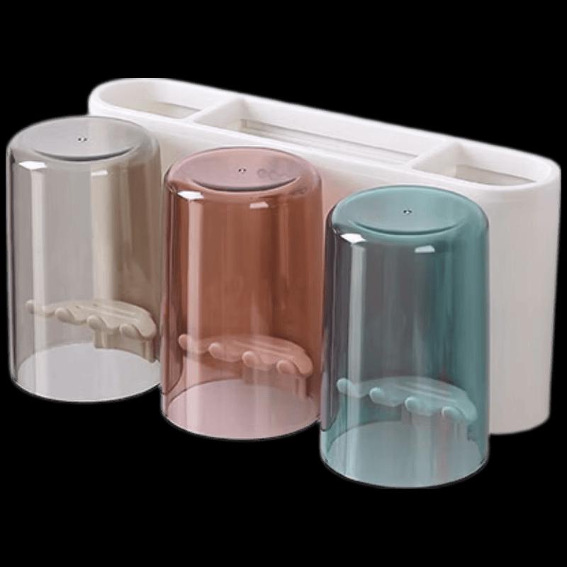 Ecoco Wall-Mounted Toothbrush Holder for 3