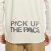 Men's Nike Dri Fit T Shirts Men's Ecru Stand Collar Moderate Straight Fit