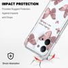 Retro Butterfly Transparent Phone Case For Xiaomi Redmi Note 14 13 12 Pro Plus 15 15C 13 13C 12 12C Soft TPU Cover