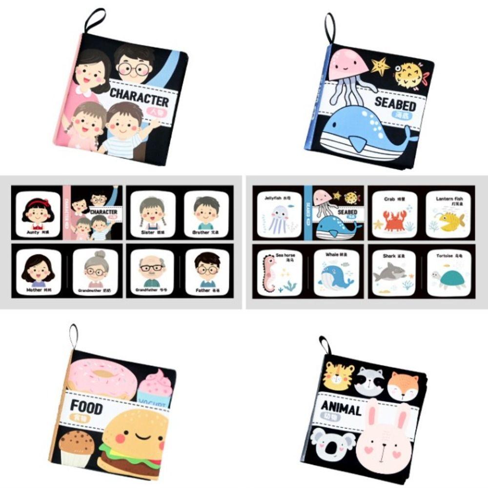 Not Be Torn Baby Cloth Book Interactive Soft Infant Book Toddler Toy Baby Words Book Parent-child