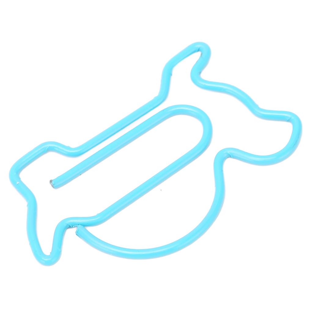 100 ks sponek do papíru Roztomilý tvar zvířátka Jasná barva Protiskluzové kovové sponky do papíru pro domácnost, školu, kancelář Želva