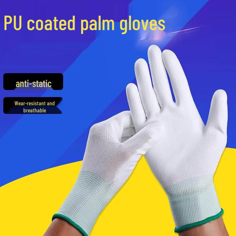Suling Nylon Work Gloves with Coated Fingertips (36 Pairs)