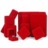 High-end rounded velvet jewelry box, jewelry ring box, pearl necklace and earrings box, bracelet jewelry packaging box