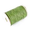 Chinese Eco-friendly 4mm Wide In Stock Colored 100% Polyester Waxed Cord String On Roll for Jewelry Making