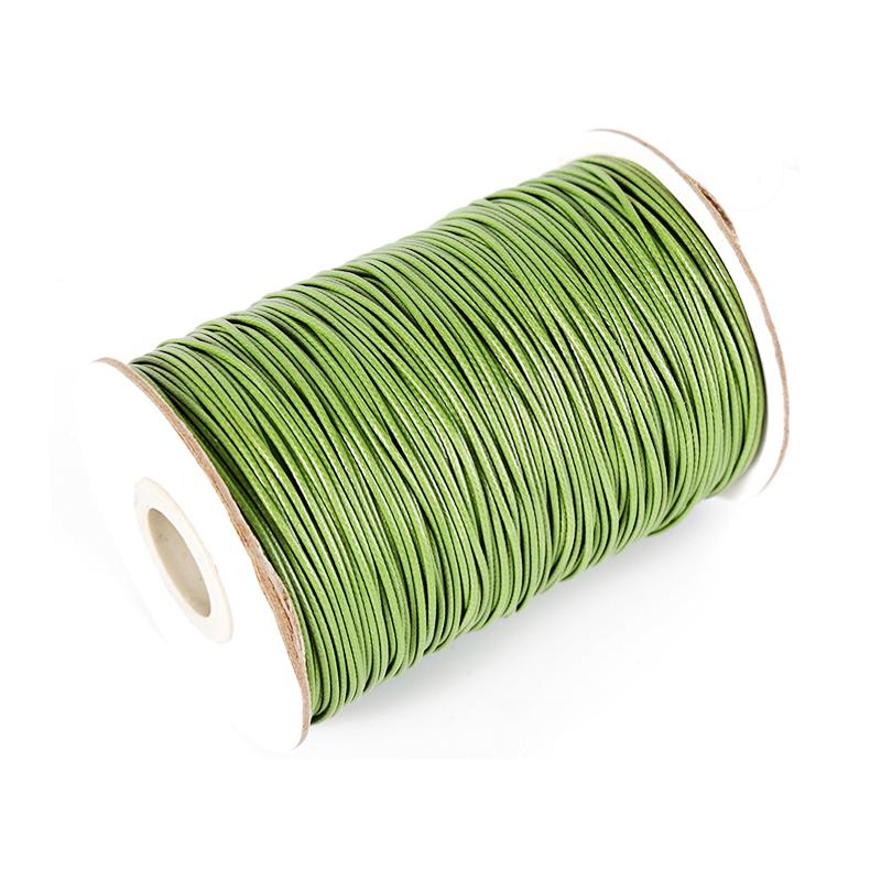 Chinese Eco-friendly 4mm Wide In Stock Colored 100% Polyester Waxed Cord String On Roll for Jewelry Making